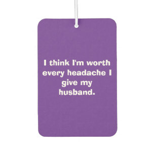 Husband Sarcasm Air Freshener