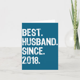 Husband Since 2018 1st Wedding Card