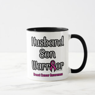 Husband Son Warrior...Breast Cancer Mug