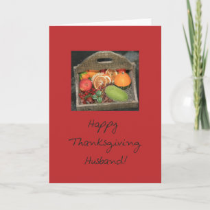 Husband Thanksgiving Card