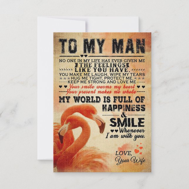 Husband To My Awesome Husband RSVP Card (Front)