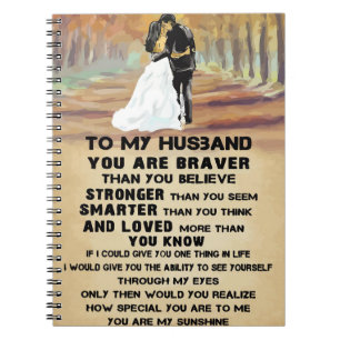 Husband To My Husband You Are Sunshine Notebook