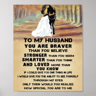 Husband To My Husband You Are Sunshine Poster