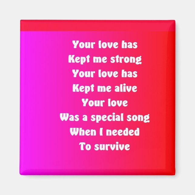 husband valentine's day refrigerator magnets (Front)