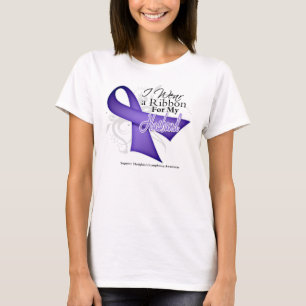 Husband Violet Ribbon-  Hodgkins Lymphoma T-Shirt