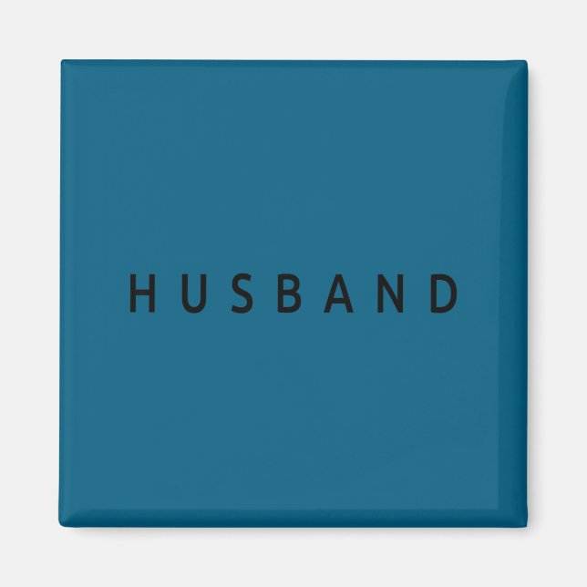 Husband Wedding Married Couple Wife Matching Husba Magnet (Front)