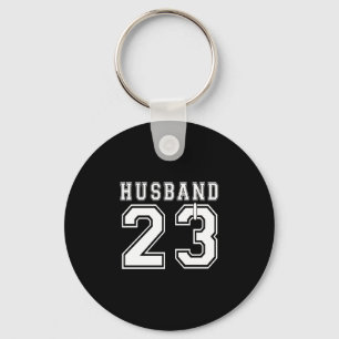 Husband wife 2023 matching engagement party keychain