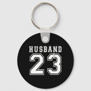 Husband Wife 2023 Matching Engagement Party Keychain