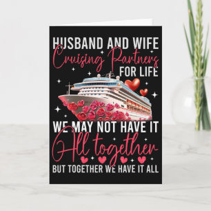 Husband Wife Cruising Anniversary Trip 2025 Honeym Card