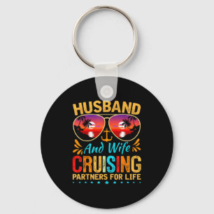 Husband Wife Cruising Cruise Vacation Keychain