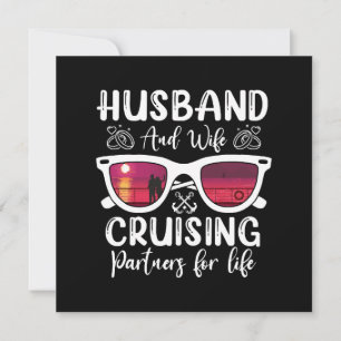Husband Wife Cruising Partners for Life Invitation