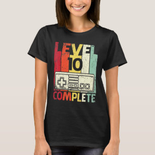 Husband Wife Gamer Marry Anniversary Level 10 Year T-Shirt