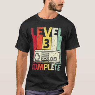 Husband Wife Gamers Marry Anniversary Level 3 Year T-Shirt