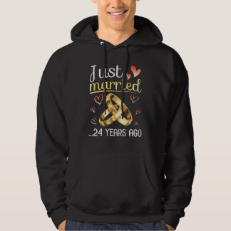 Husband Wife Just Married Wedding 24 Years Ago Sin Hoodie
