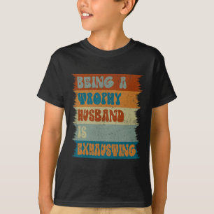 Husband Wife Marriage Humour Husband Happy Fathers T-Shirt