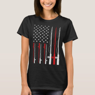 Husband Wife patriotic usa us flag fishing quote v T-Shirt