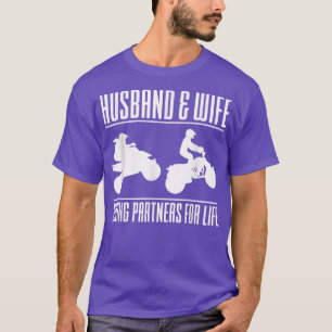 Husband & Wife Riding Partners For Life Husband Wi T-Shirt