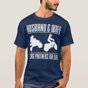 Husband & Wife Riding Partners For Life Husband Wi T-Shirt
