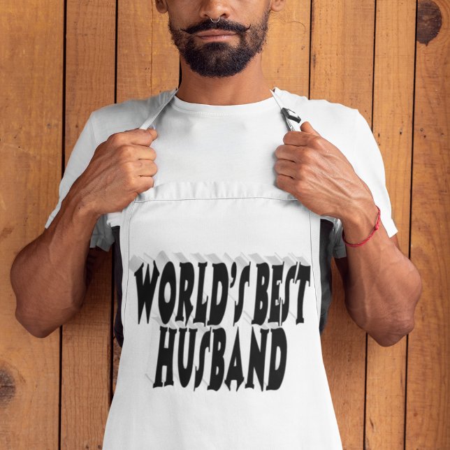 Husband with black text  long apron (Creator Uploaded)