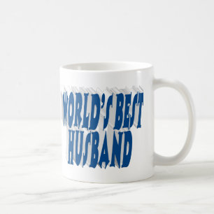 Husband with sea blue half text coffee mug