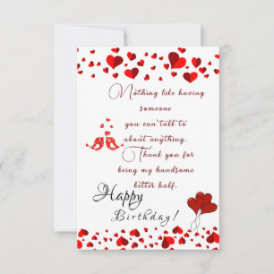 husband's birthday  card