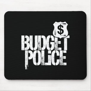 Husbands Budget Police Wife Shopping Spending Mouse Pad
