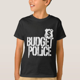 Husbands Budget Police Wife Shopping Spending T-Shirt