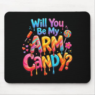 Husband's girlfriend couple will be arm candy mouse pad