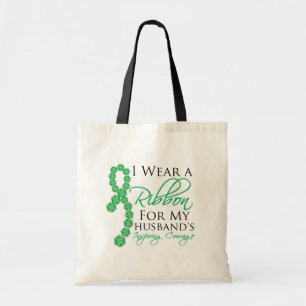 Husband's Inspiring Courage - Liver Cancer Tote Bag