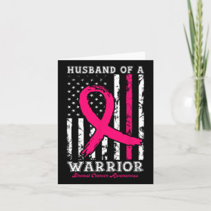 Husbynd Of A Warrior Breast Cancer Awareness Suppo Card