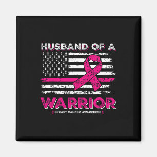 Husbynd Of A Warrior Breast Cancer Awareness Suppo Magnet