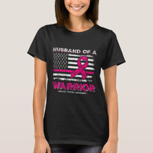 Husbynd Of A Warrior Breast Cancer Awareness Suppo T-Shirt