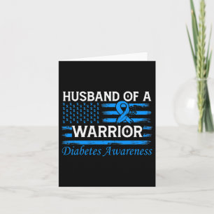 Husbynd Of A Warrior Diabetes Awareness  Card