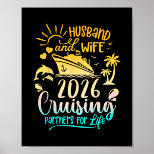 Husbynd Wife Cruise 2026 Couples Cruising Together Poster