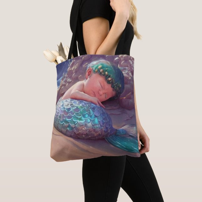 Hush A Bye-Mermaid- Tote Bag (Close Up)
