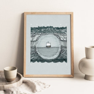 Hush Be Still, DIGITAL PRINT!, Jesus Stills Sea,  Poster