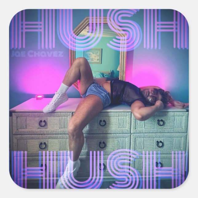 HUSH HUSH Cover Art Sticker (Front)