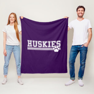 Huskie Fleece Blanket
