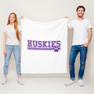 Huskie Fleece Blanket