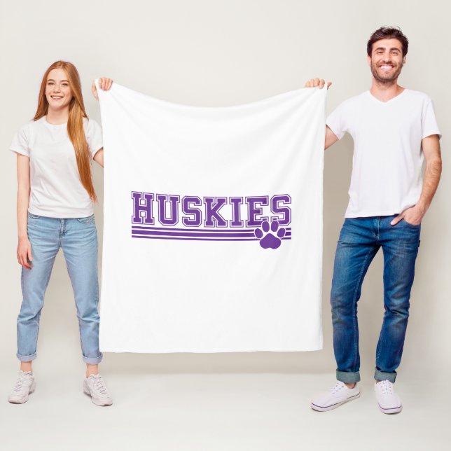 Huskie Fleece Blanket (In Situ)