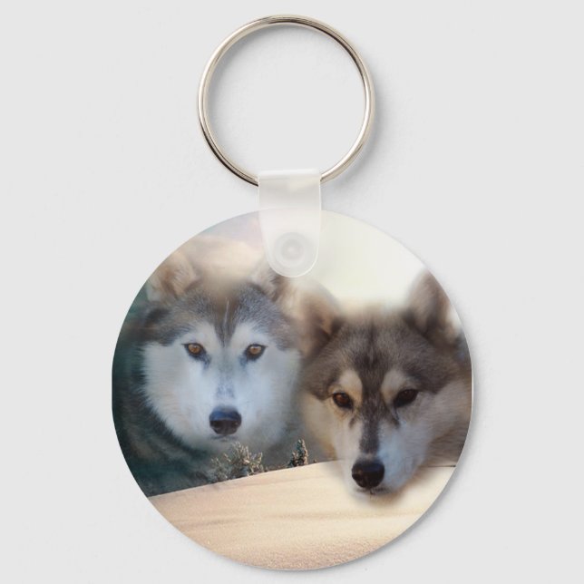 huskies keychain (Front)
