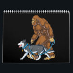Husky | Bigfoot Dog Walk Siberian Husky Sasquatch Calendar<br><div class="desc">Husky | Bigfoot Dog Walk Siberian Husky Sasquatch</div>
