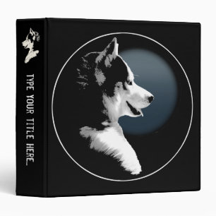 Husky Binder Custom Husky Pup Photo Album Binder
