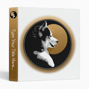 Husky Binder Custom Husky Pup Photo Album Binder