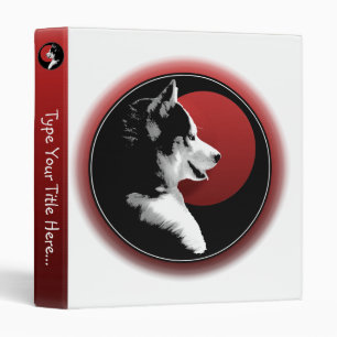 Husky Binder Custom Husky Pup Photo Album Binder