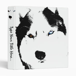 Husky Binder Personalized Husky School Supplies