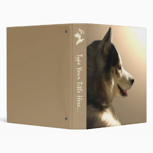 Husky Binder Personalized Sled Dog Album Binder