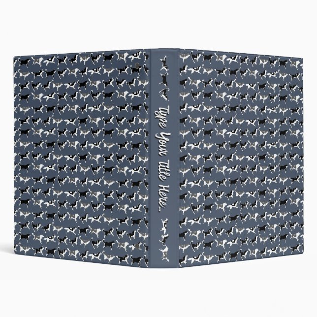 Husky Binder Personalized Sled Dog School Supplies (Background)