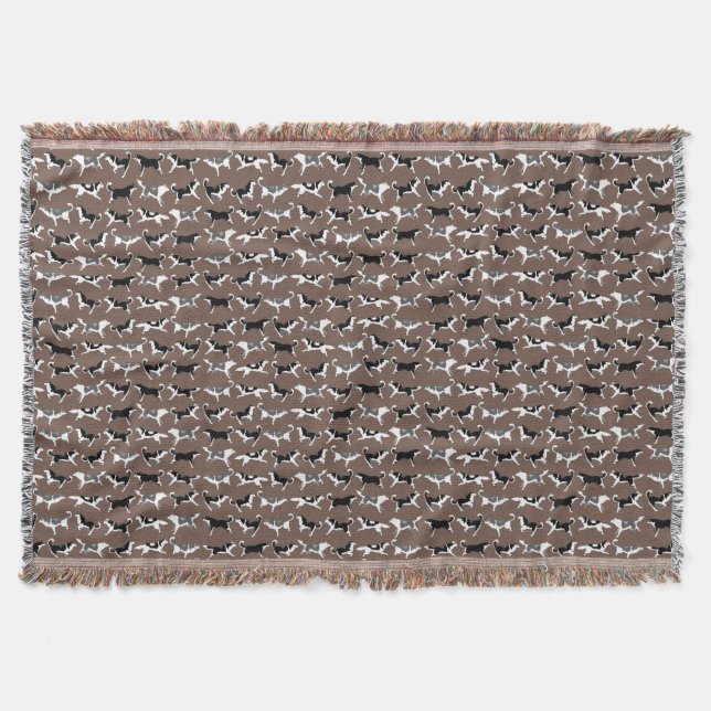 Husky Blanket Siberian Husky Dog Throw Blankets (Front)