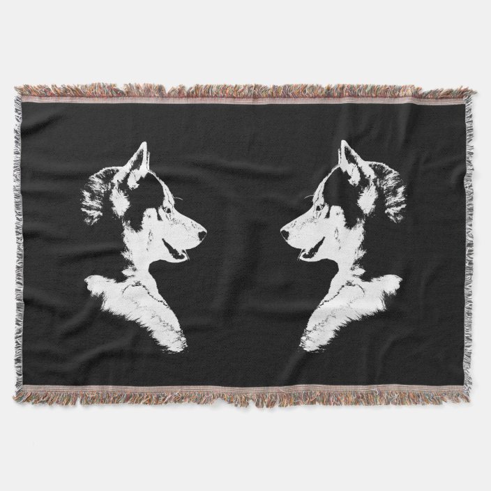 Husky Blanket Siberian Husky Dog Throw Blankets Zazzle.ca